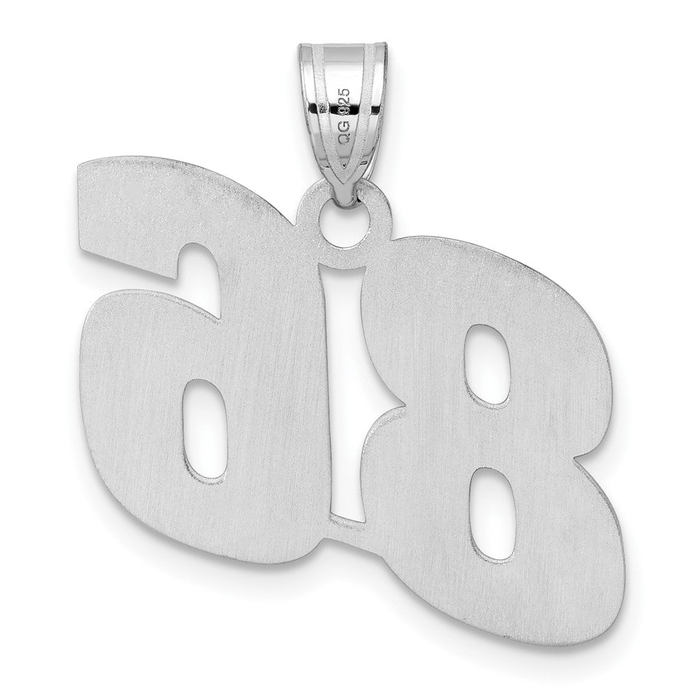 14kw Polished Block Number 86 Pendant