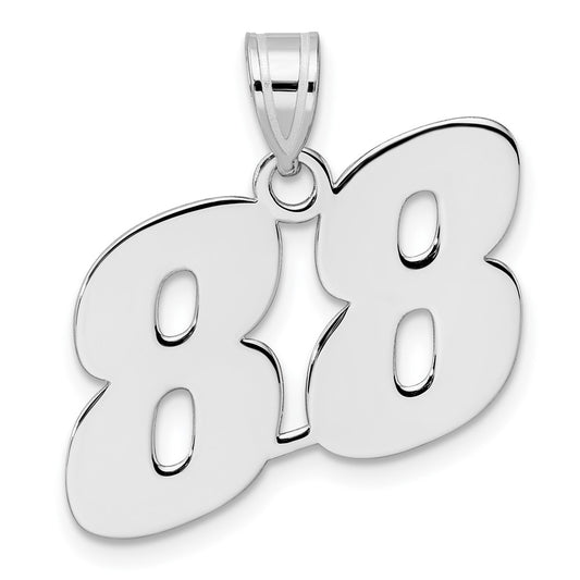 14kw Polished Block Number 88 Pendant