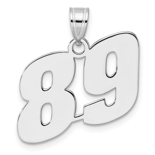 14kw Polished Block Number 89 Pendant