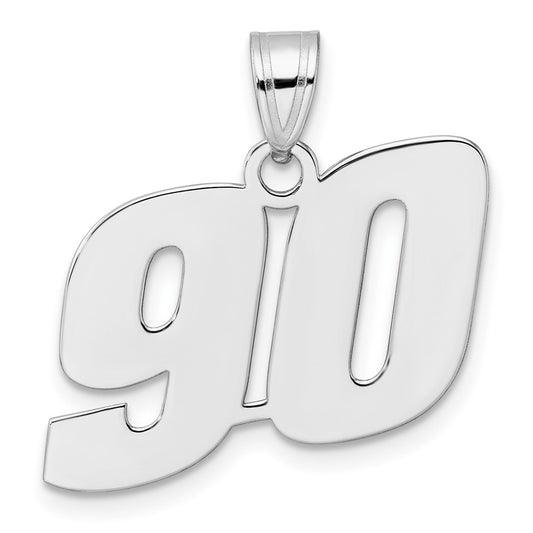 14kw Polished Block Number 90 Pendant