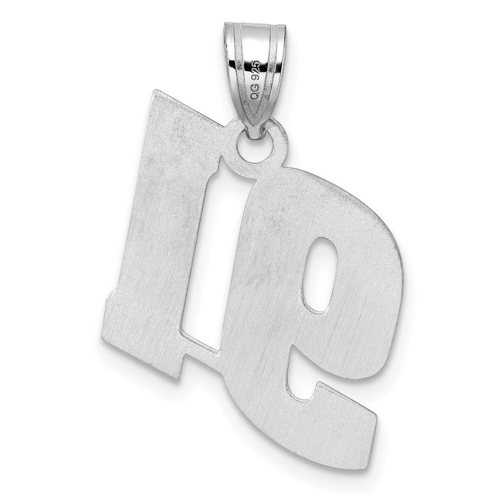14kw Polished Block Number 91 Pendant