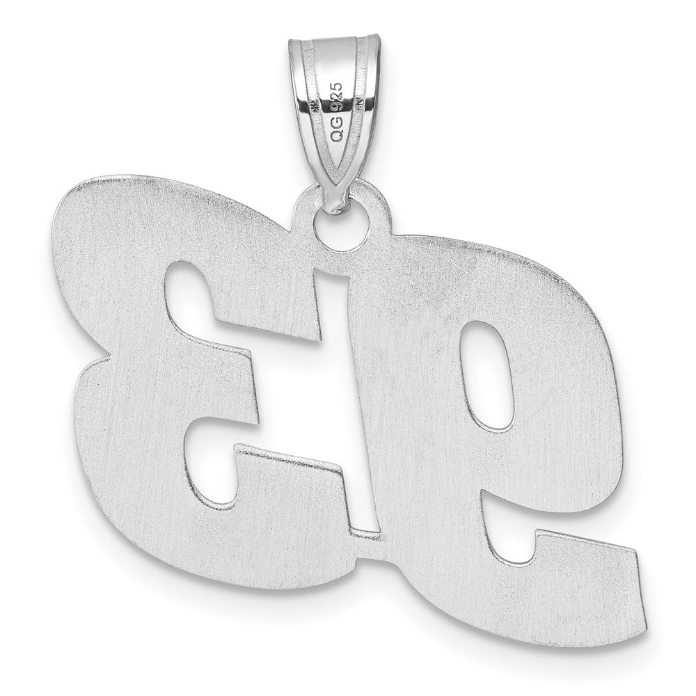 14kw Polished Block Number 93 Pendant