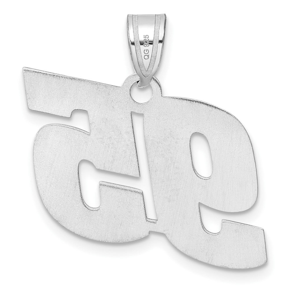 14kw Polished Block Number 95 Pendant