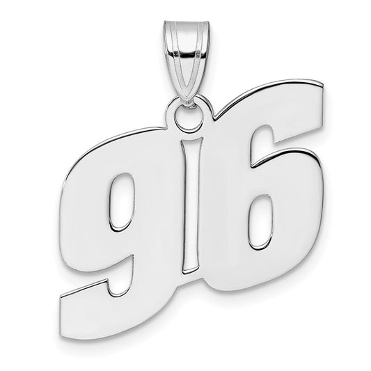 14kw Polished Block Number 96 Pendant