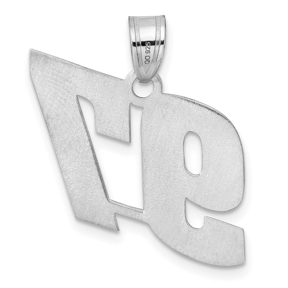14kw Polished Block Number 97 Pendant
