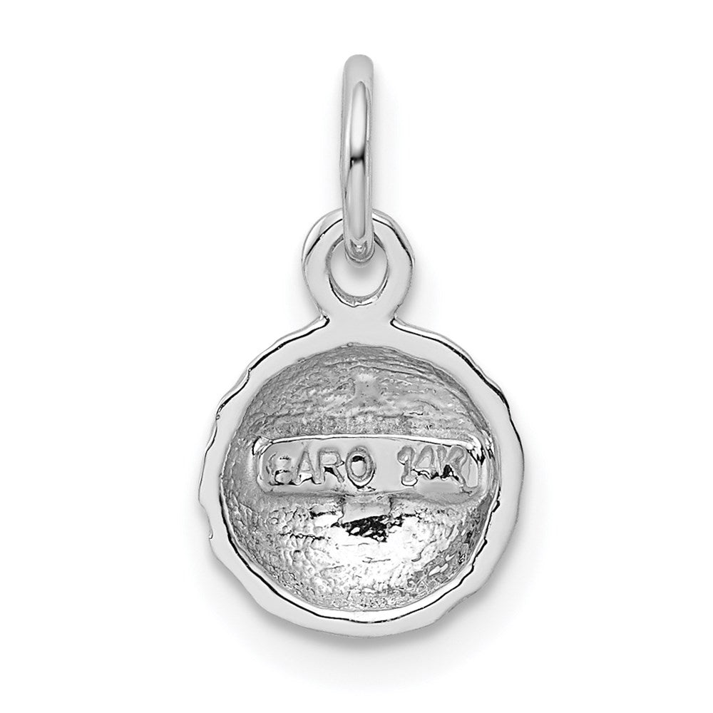 14k White Gold Golf Ball Charm