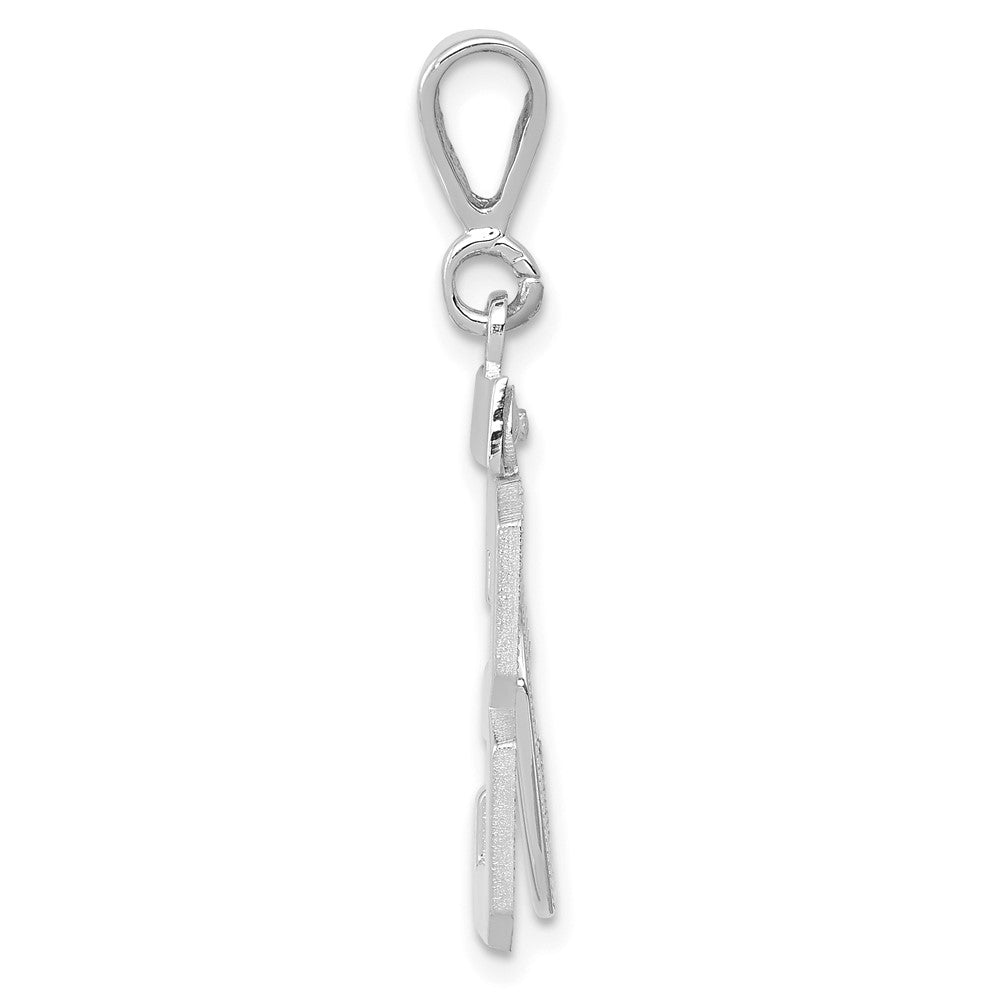 14kw Medium Polished Number 53 Charm