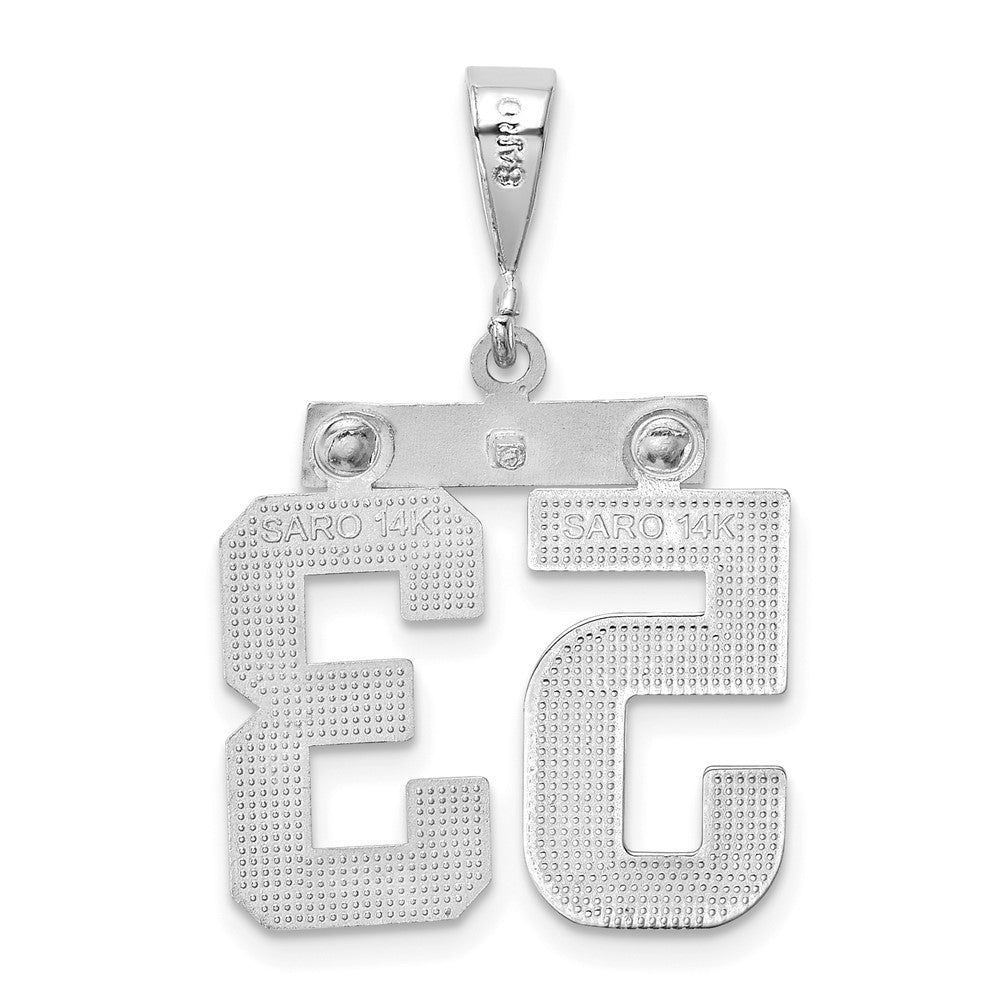 14kw Medium Polished Number 53 Charm