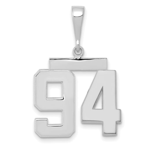 14kw Medium Polished Number 94 Charm