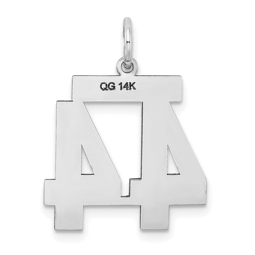 14kw Medium Satin Number 44 Charm