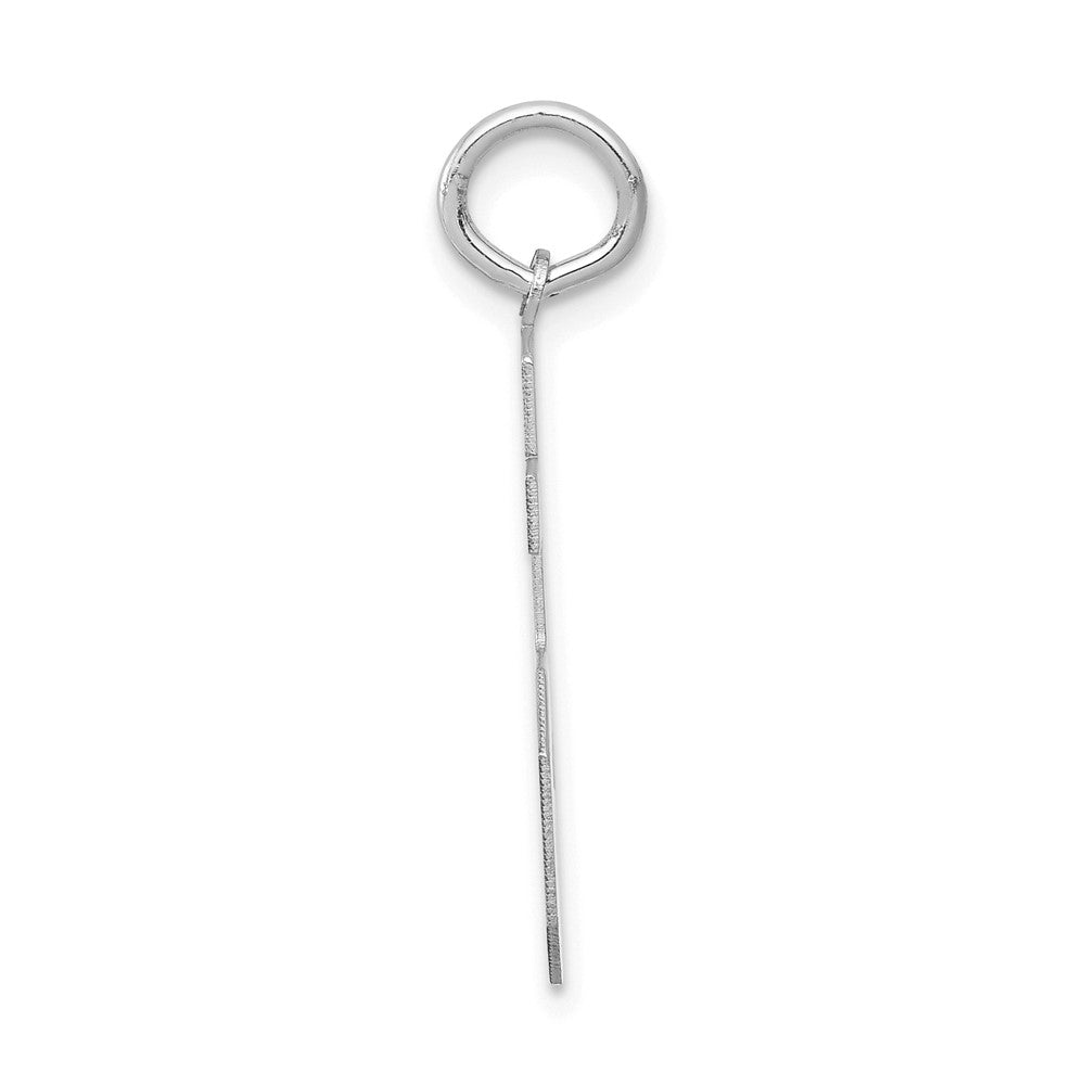 14kw Medium Satin Number 75 Charm