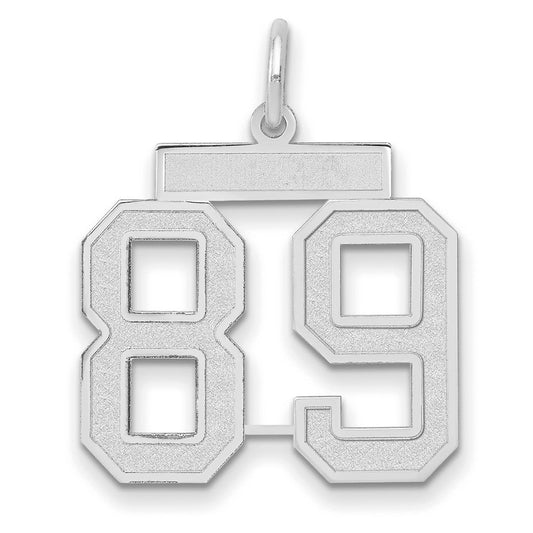 14kw Medium Satin Number 89 Charm