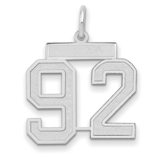 14kw Medium Satin Number 92 Charm