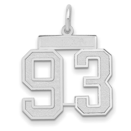 14kw Medium Satin Number 93 Charm