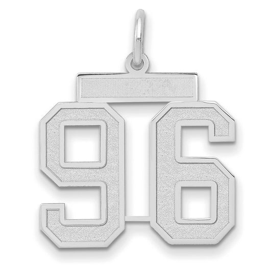 14kw Medium Satin Number 96 Charm
