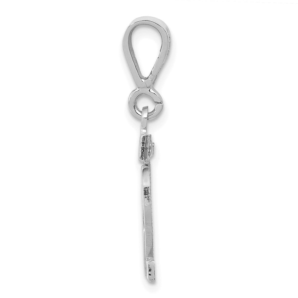 14kw Small Polished Number 82 Charm
