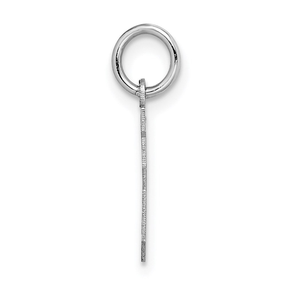 14kw Small Satin Number 5 Charm
