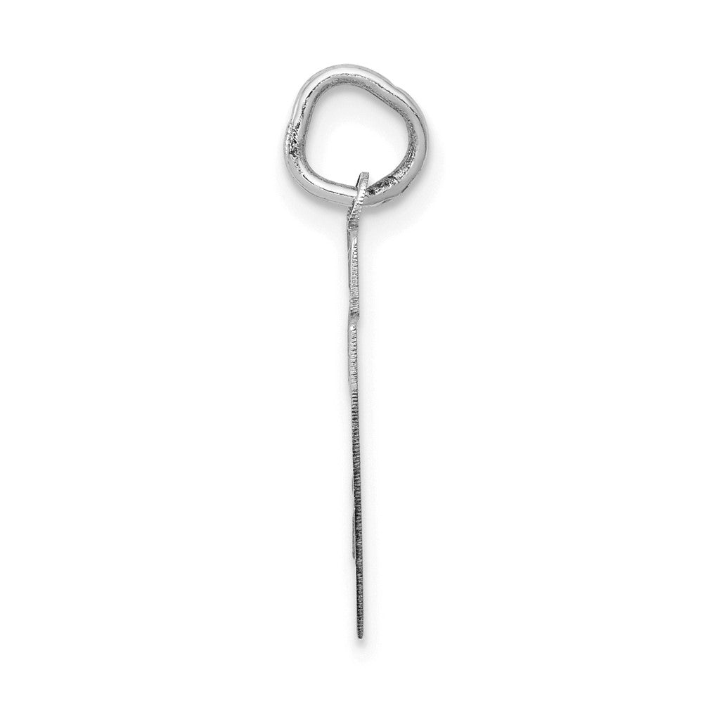 14kw Small Satin Number 27 Charm