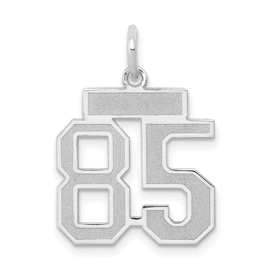 14kw Small Satin Number 85 Charm