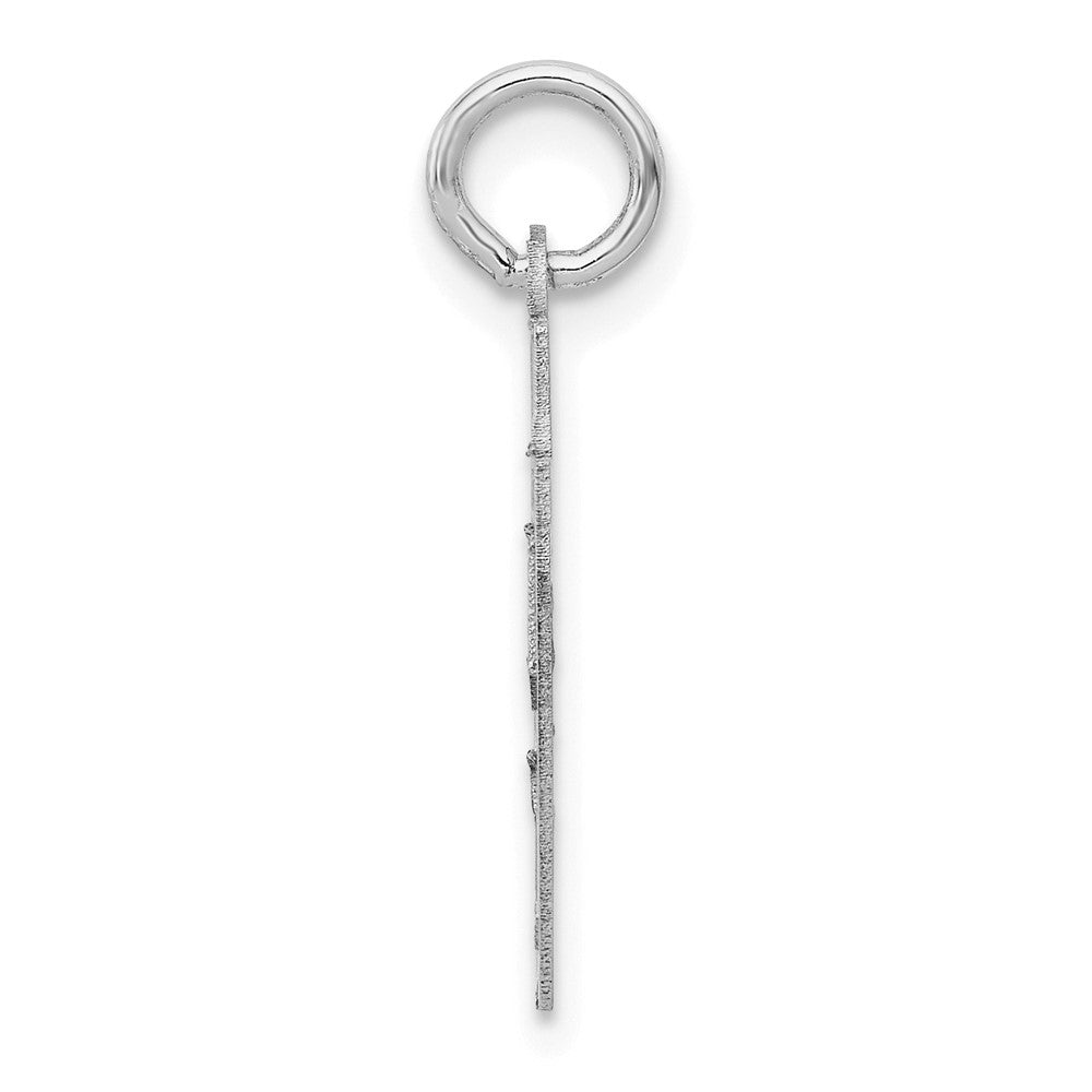 14kw Small Satin Number 87 Charm