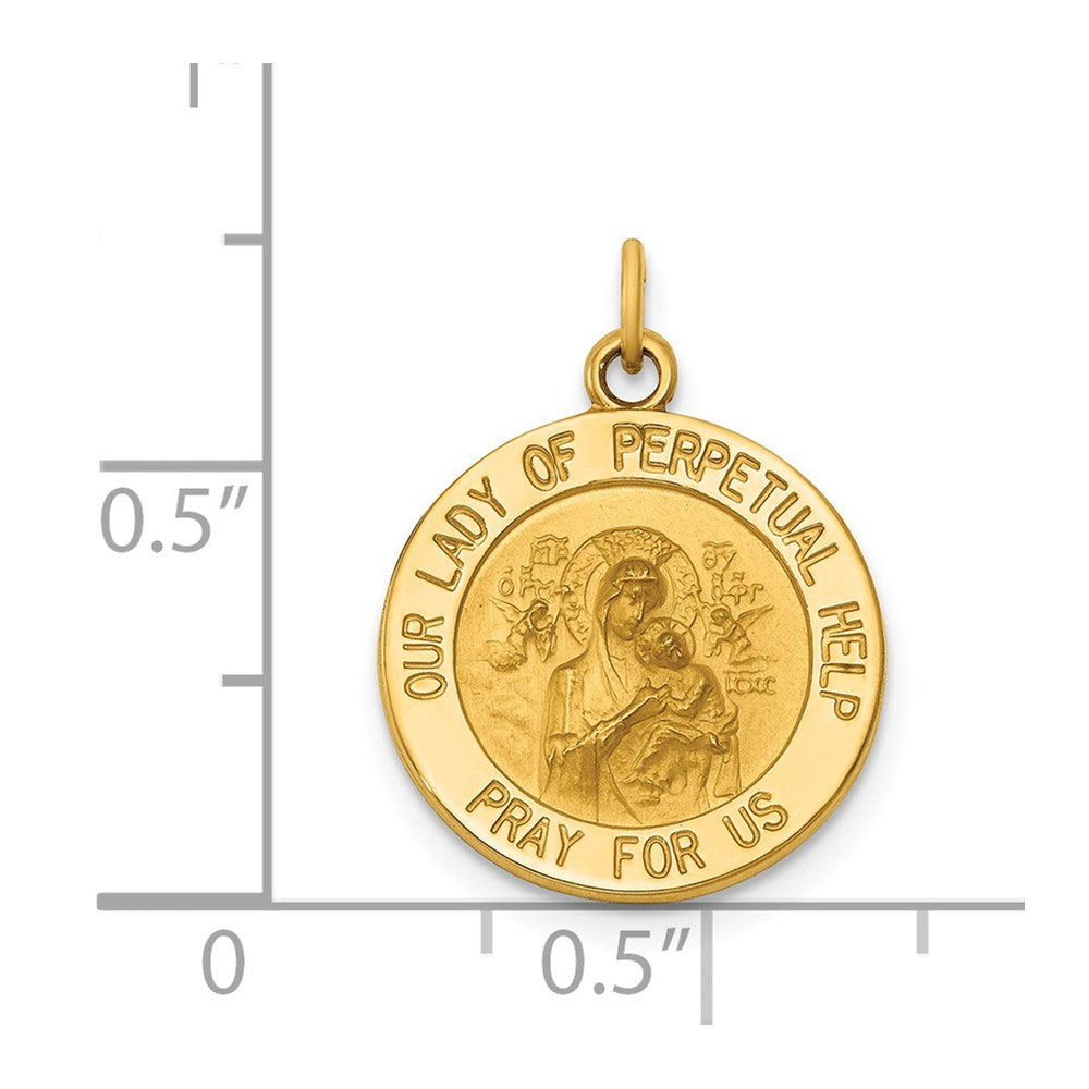 14k Our Lady of Perpetual Help Medal Charm