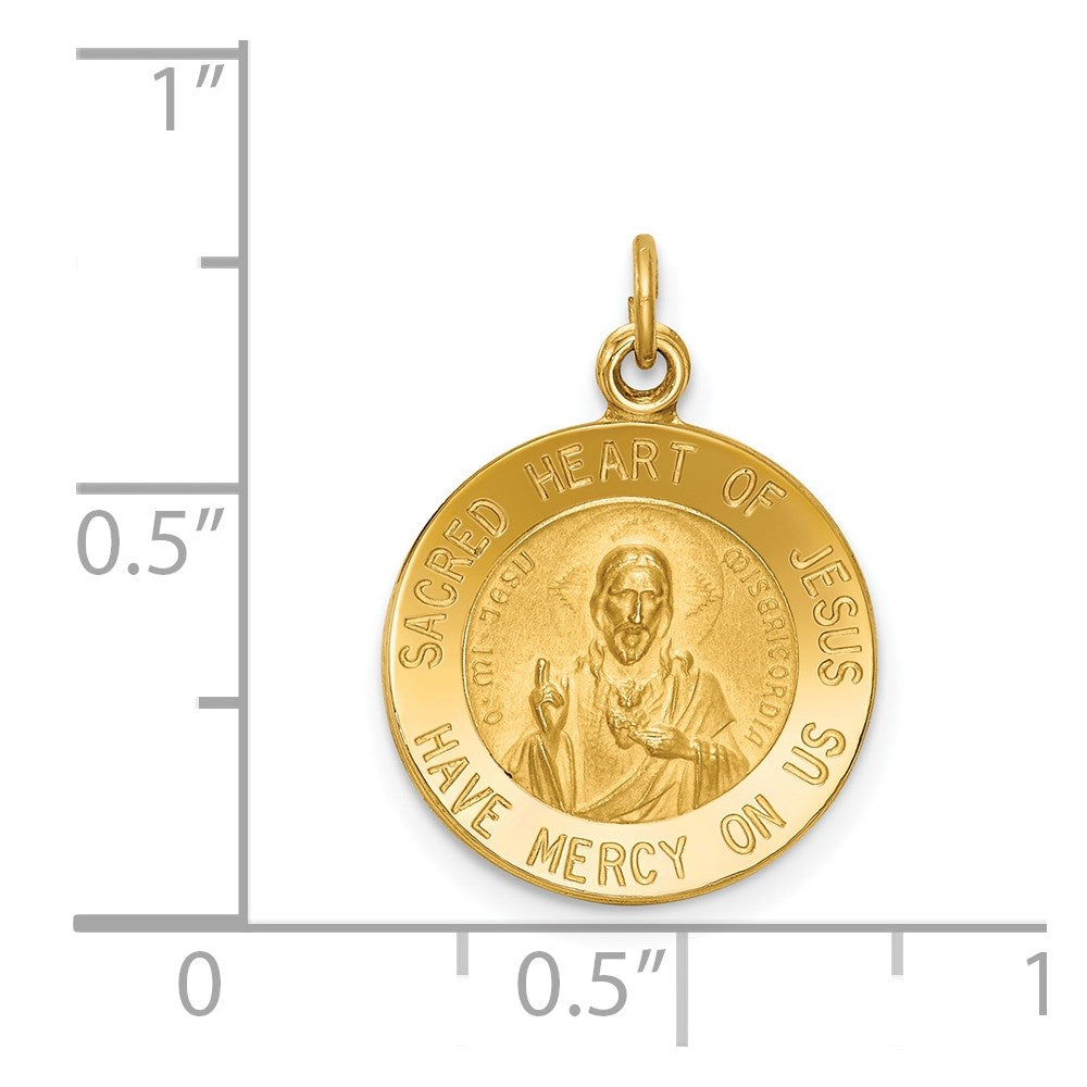 14k Sacred Heart of Jesus Medal Charm
