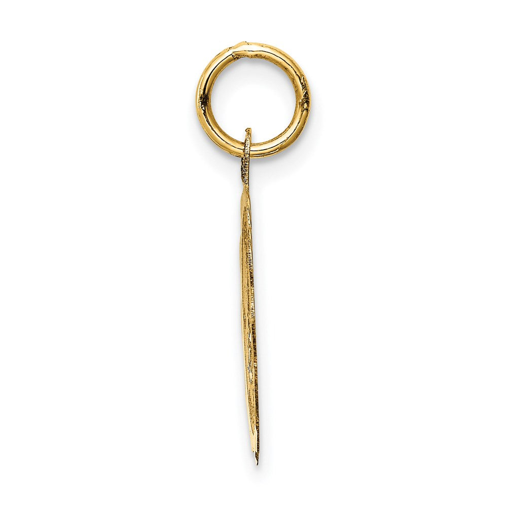 14k Merry Christmas Disc Charm