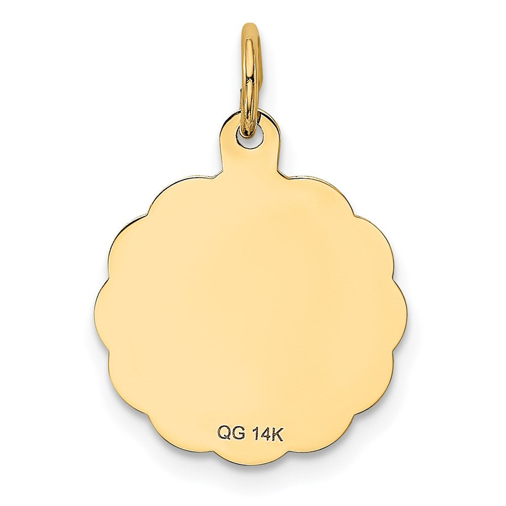 14k Love Birds Disc Charm