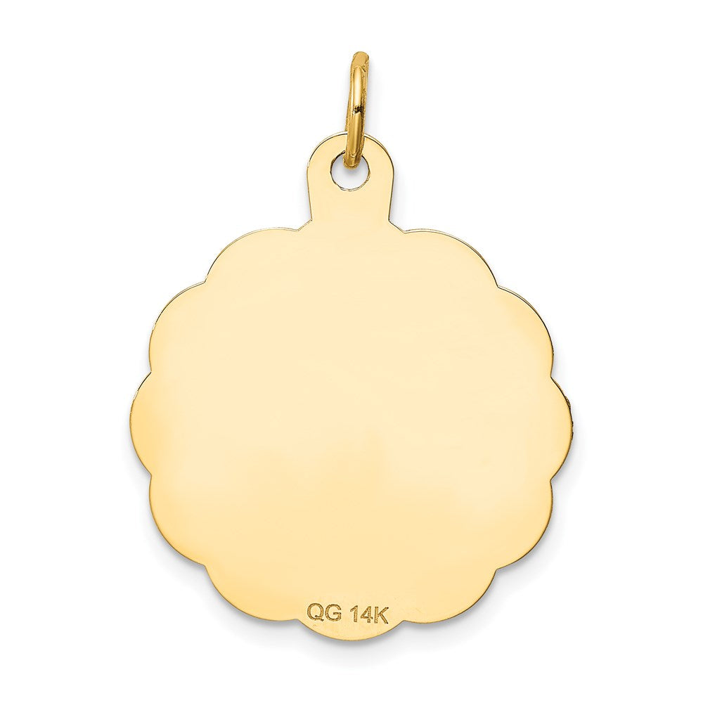 14K A DATE TO REMEMBER Disc Charm
