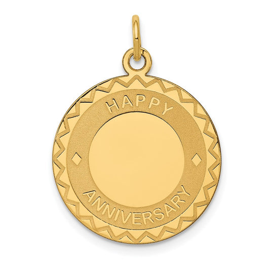 14K HAPPY ANNIVERSARY Charm