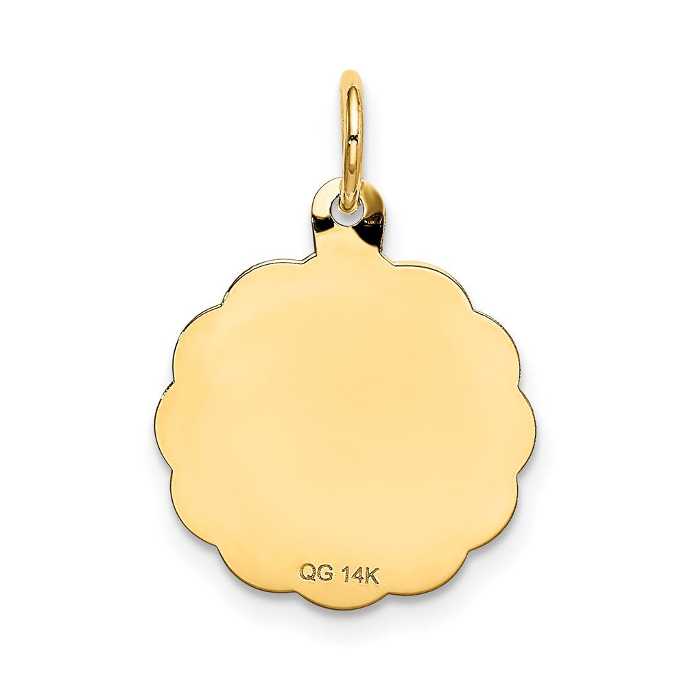 14K Happy 10th ANNIVERSARY Charm