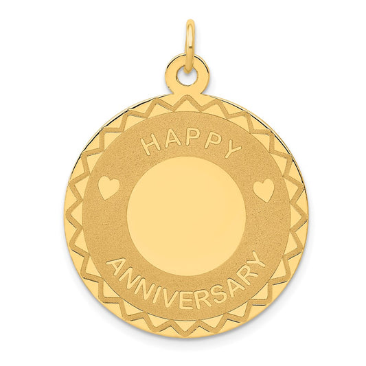 14K HAPPY ANNIVERSARY Charm