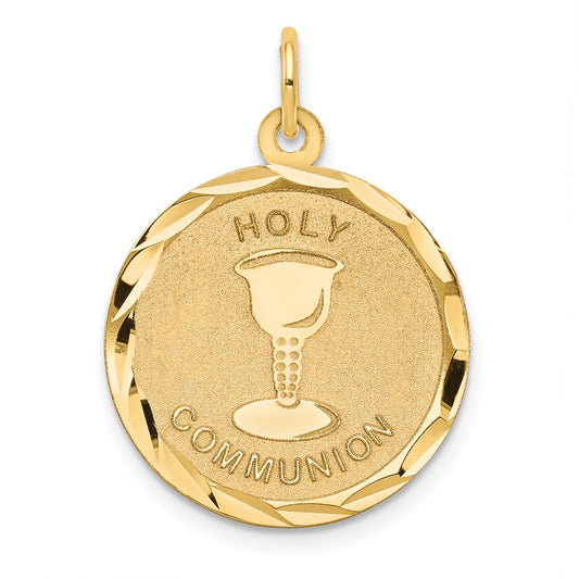 14k Holy Communion Disc Pendant