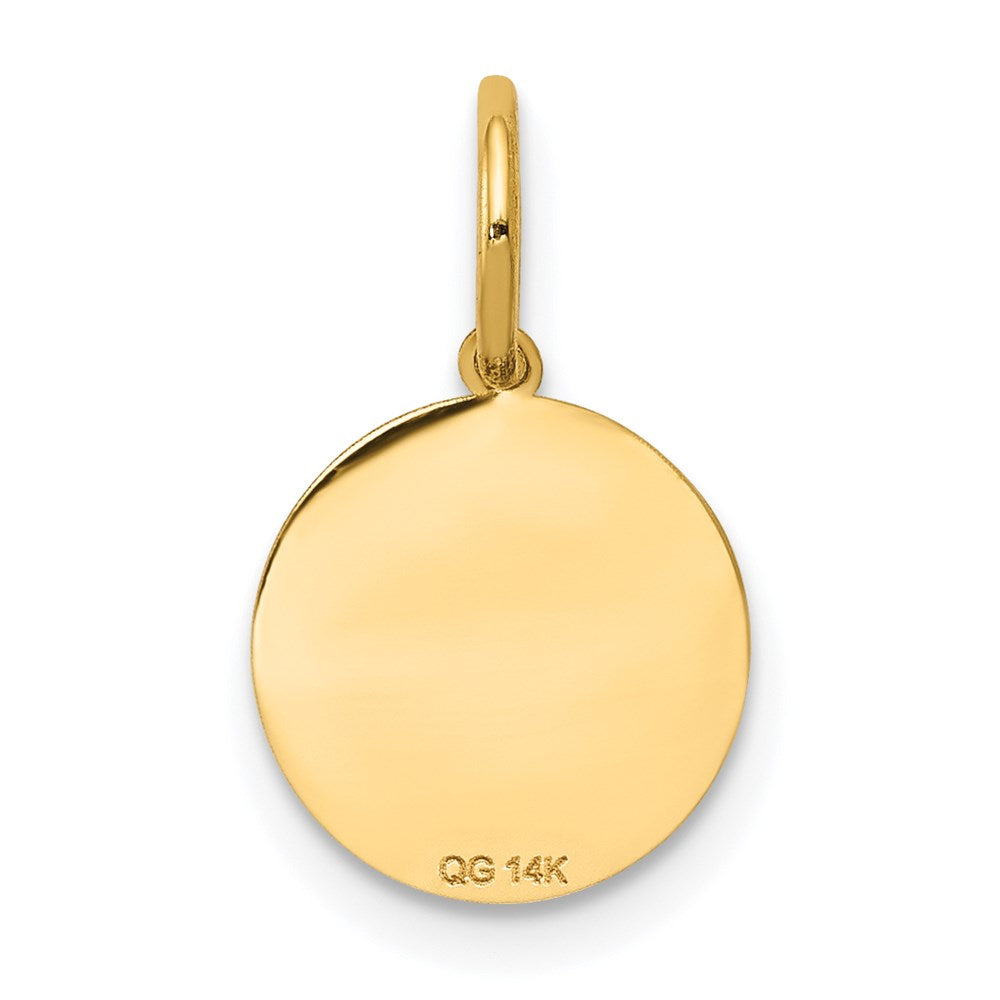14k Small Baptism Charm