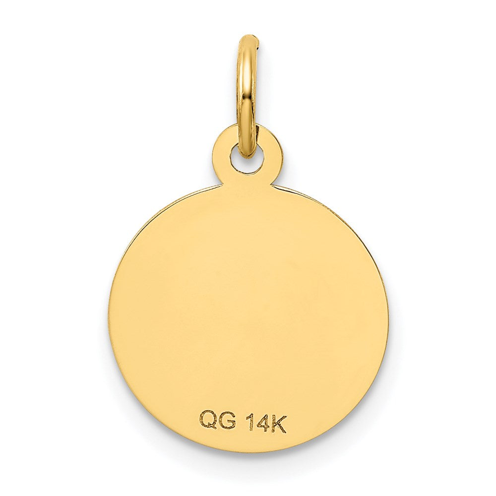 14k SWEET 16 Disc Charm