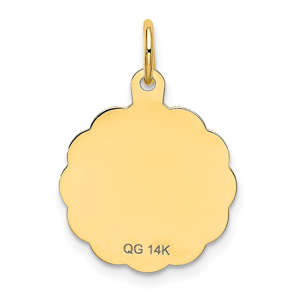 14k SWEET 16 Disc Charm