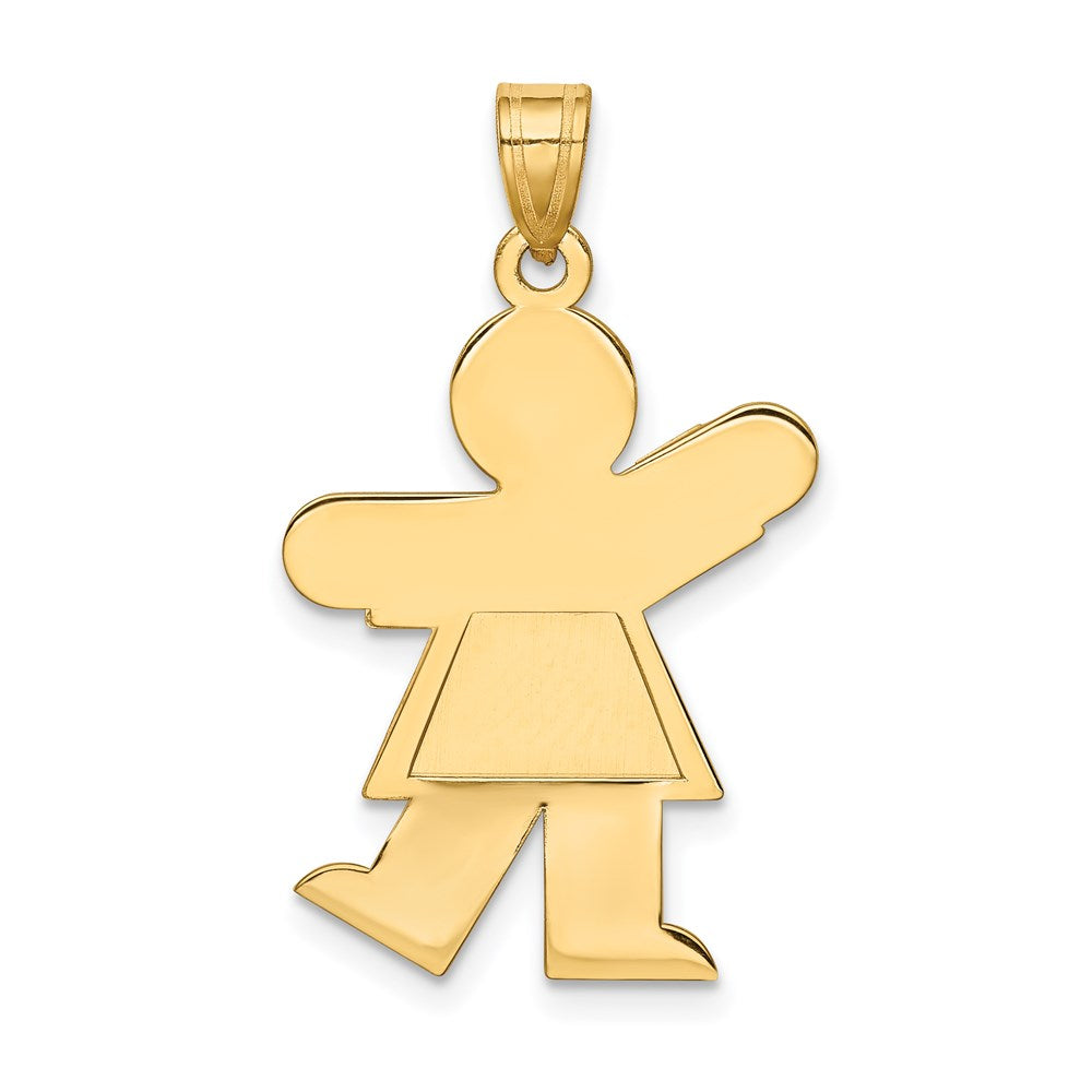 14k Girl Charm