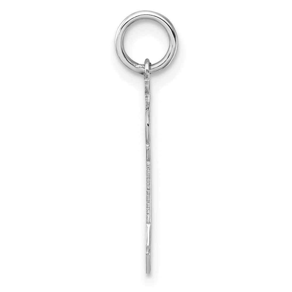 14k White Gold Kid Charm