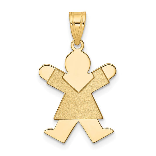 14k Girl Charm