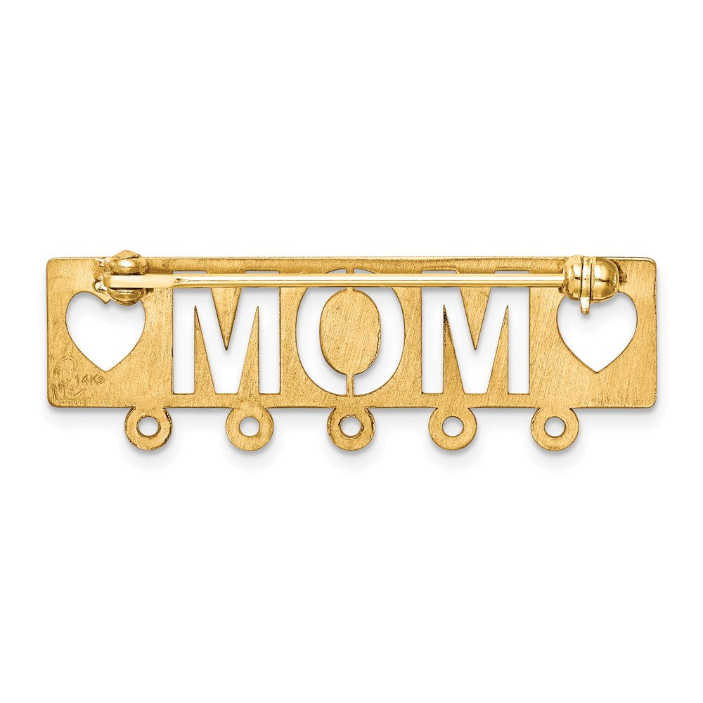 14k Polished Mom Pin