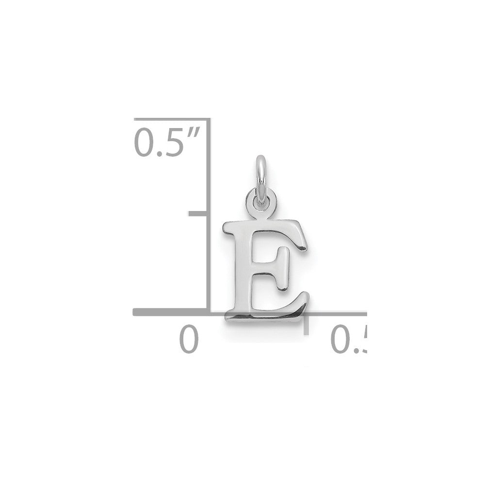 14kw Cutout Letter E Initial Pendant