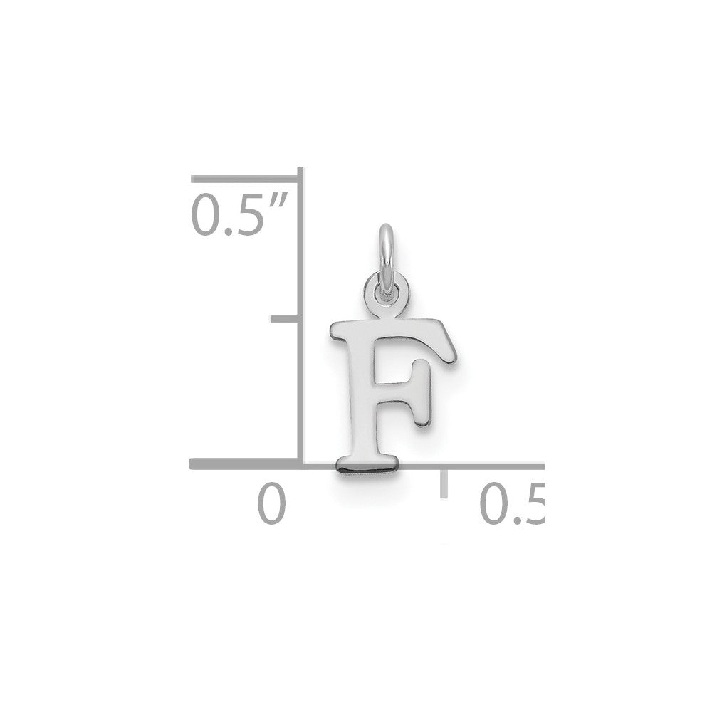 14kw Cutout Letter F Initial Pendant