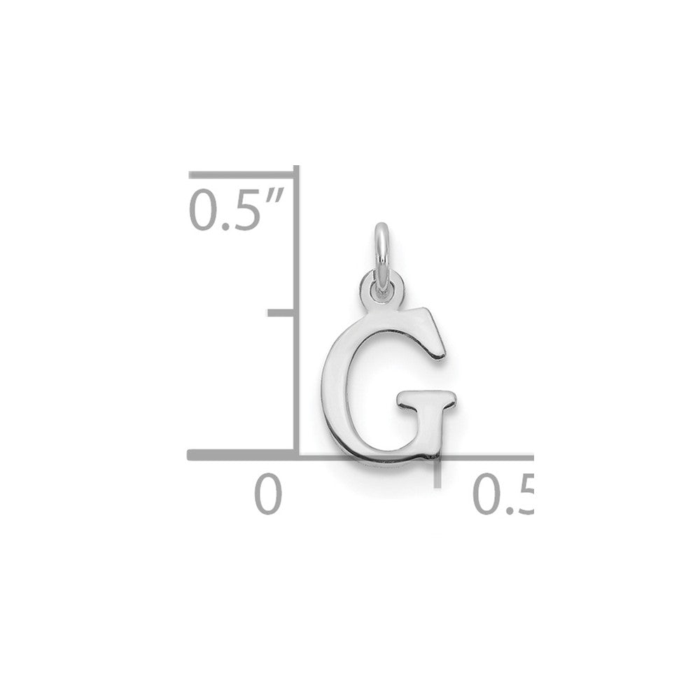 14kw Cutout Letter G Initial Pendant