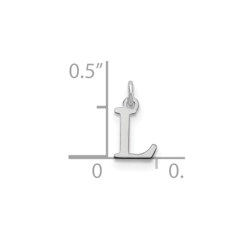14kw Cutout Letter L Initial Pendant