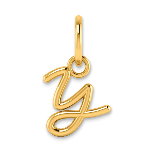 14KY Upper case Letter Y Initial Charm