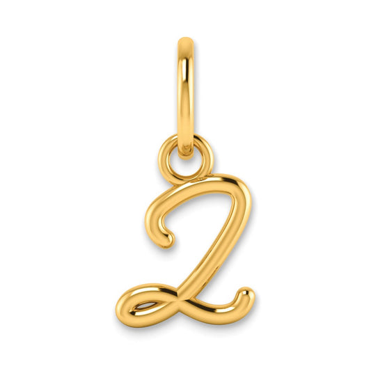14KY Upper case Letter Z Initial Charm