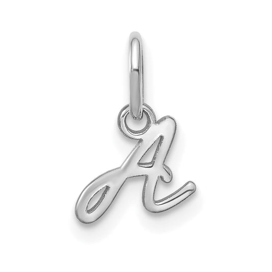 14KW Upper case Letter A Initial Charm