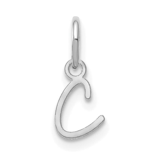 14KW Upper case Letter C Initial Charm