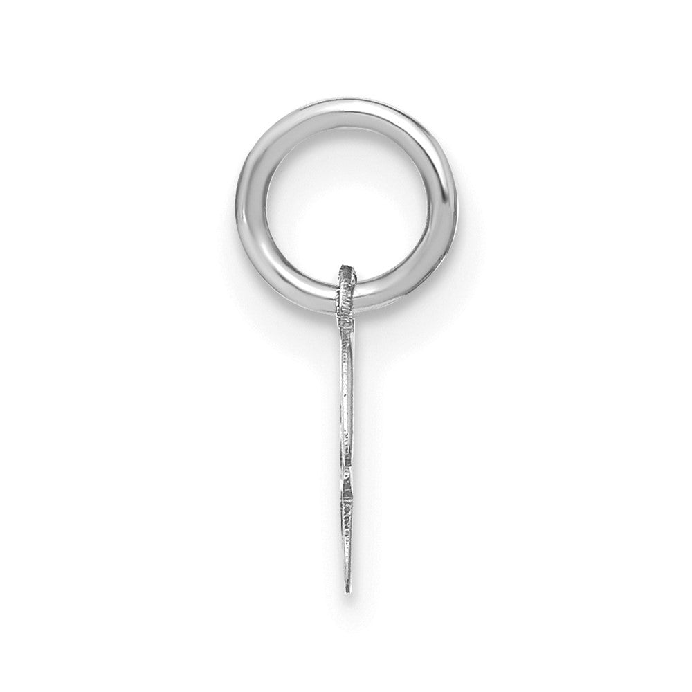 14KW Upper case Letter H Initial Charm