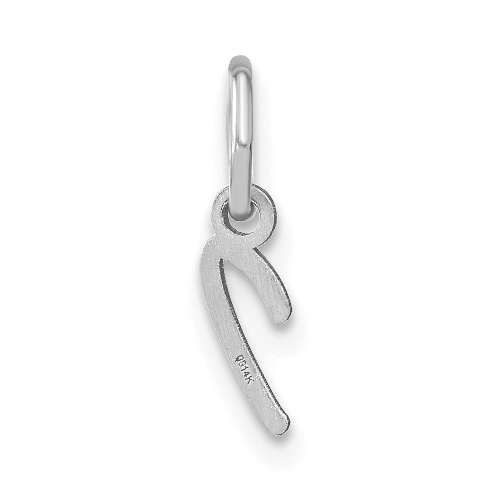 14KW Upper case Letter I Initial Charm
